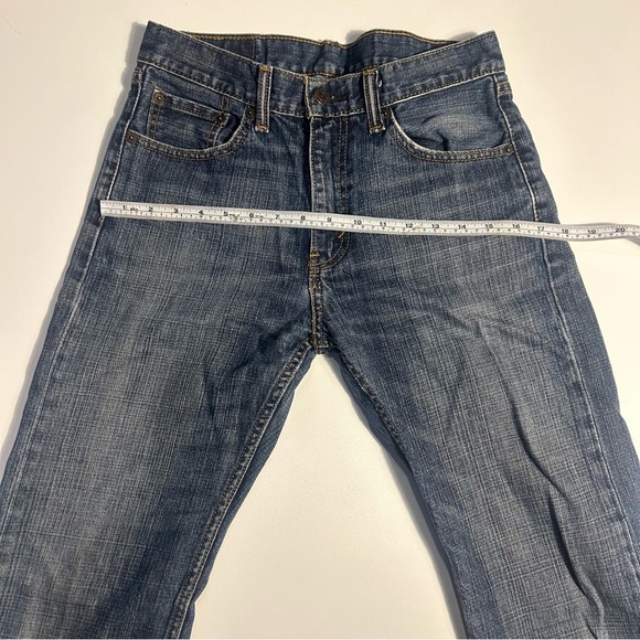 Levi's 505 Straight Leg Mid Rise Medium Wash Jeans 30W 32L - Picture 14 of 16